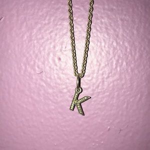 K initial necklace